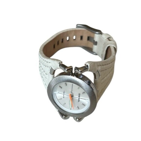 Vintage Diesel Women's Watch Swivel Face Leather Band. DZ 5034 340605 Works 6" - Picture 5 of 6